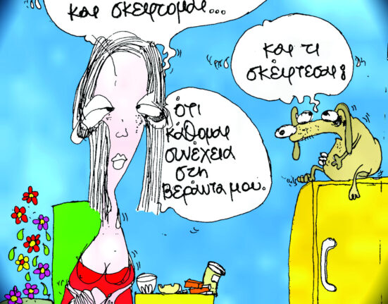 Σκίτσο του Αργύρη Μαυρέα